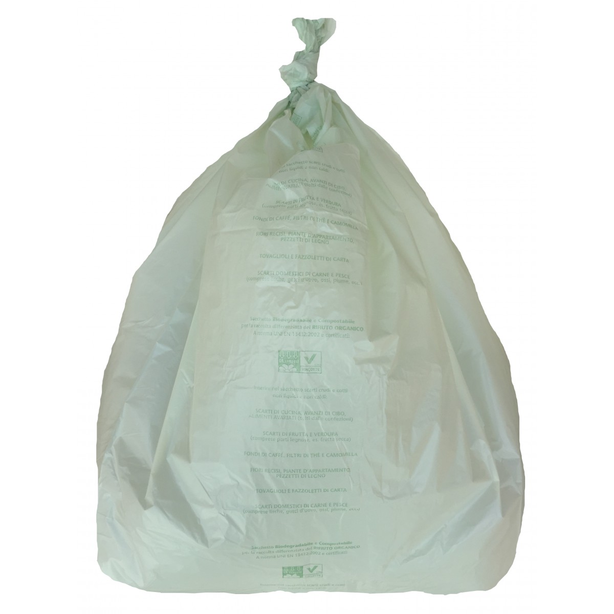 Sacchi Biodegradabile Compostabile umido con maniglie saccobello